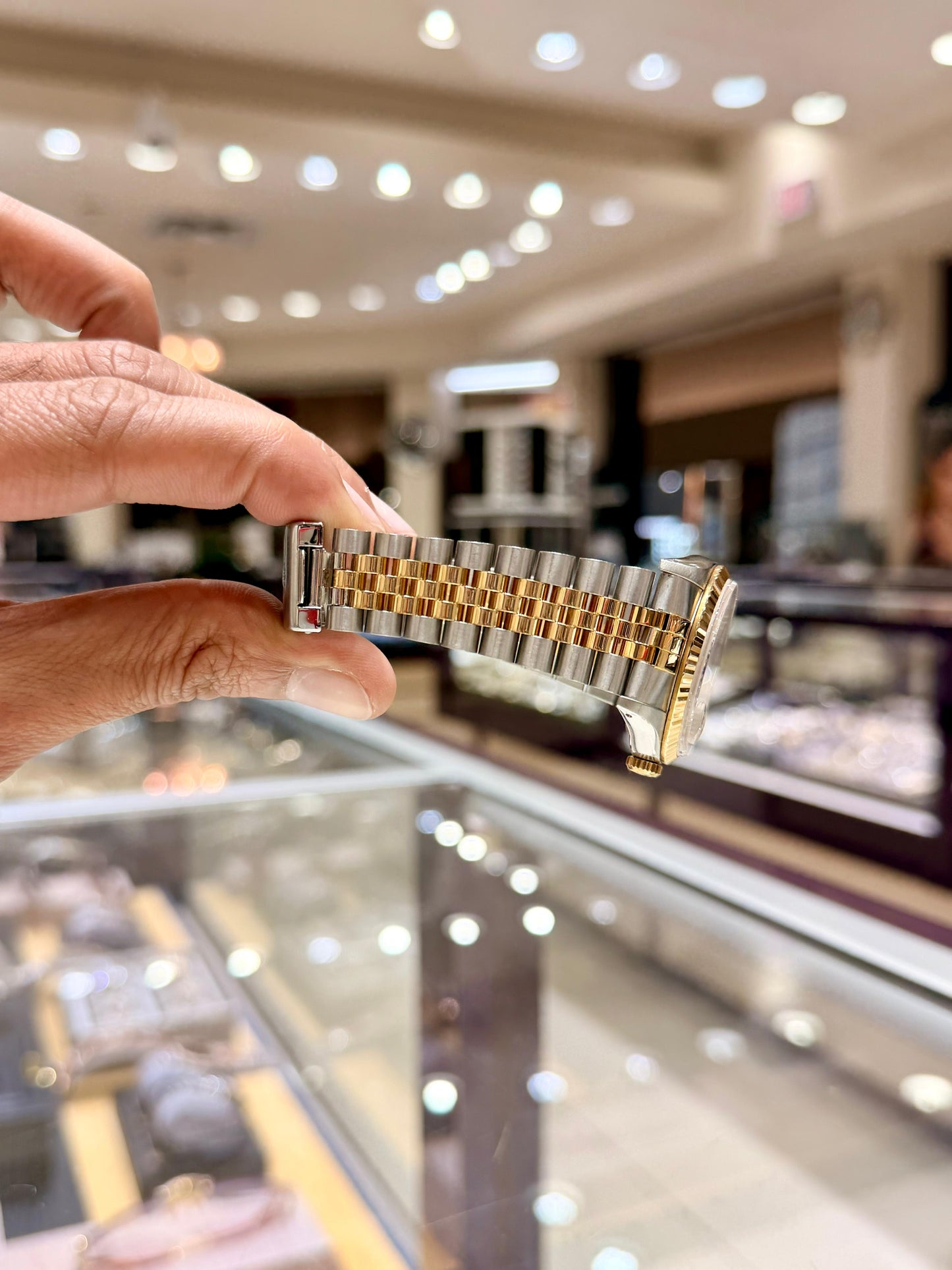 Rolex Datejust Watch | 16233 | 36MM | Gold Index | Jubilee Band