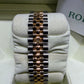 Rolex Datejust 18k/ss Jubilee Blue Arabic Numerals Concentric  116233