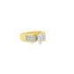 14k Yellow Gold Custom Marquise cut Engagement ring