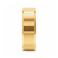RHODES Gold-Plated Beveled Tungsten Carbide Ring - 4mm - 8mm