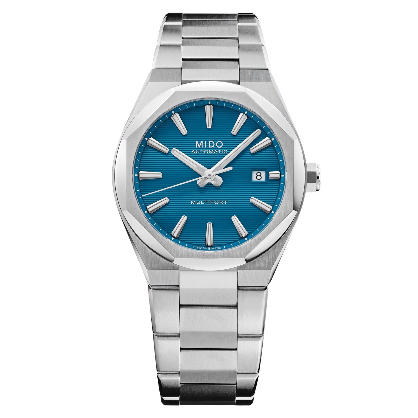 Mido Multifort TV Big Date Two Crowns Blue 40mm