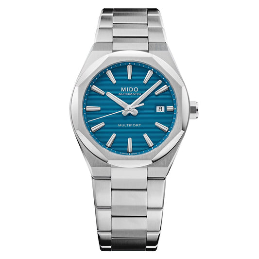 Mido Multifort TV Big Date Two Crowns Blue 40mm