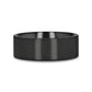 SAN BERNARDINO Brushed Finish Flat Black Titanium Men’s Wedding Band - 6mm & 8mm