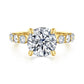 Gabriel & Co. Silvey - 14K Yellow Gold Round Single Prong Diamond Engagement Ring 9mm 3/4ctw