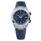MIDO Multifort 8 Two Crowns Blue Dial Stainless Steel Watch Rubber Strap - 38.4 X 40mm