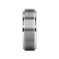 OPTIMUS Raised Center with Brush Finish Tungsten Ring - 4mm - 12mm - 8mm