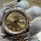 Rolex Datejust 18k/ss Jubilee Gold Roman Numerals Watch 116233
