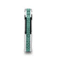 AUGUSTINE Women's Tungsten Ring with Light Blue Carbon Fiber Inlay - 4mm