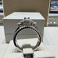 1.45 CTW Emerald Cut Three-Stone Diamond Ring | 14K White Gold