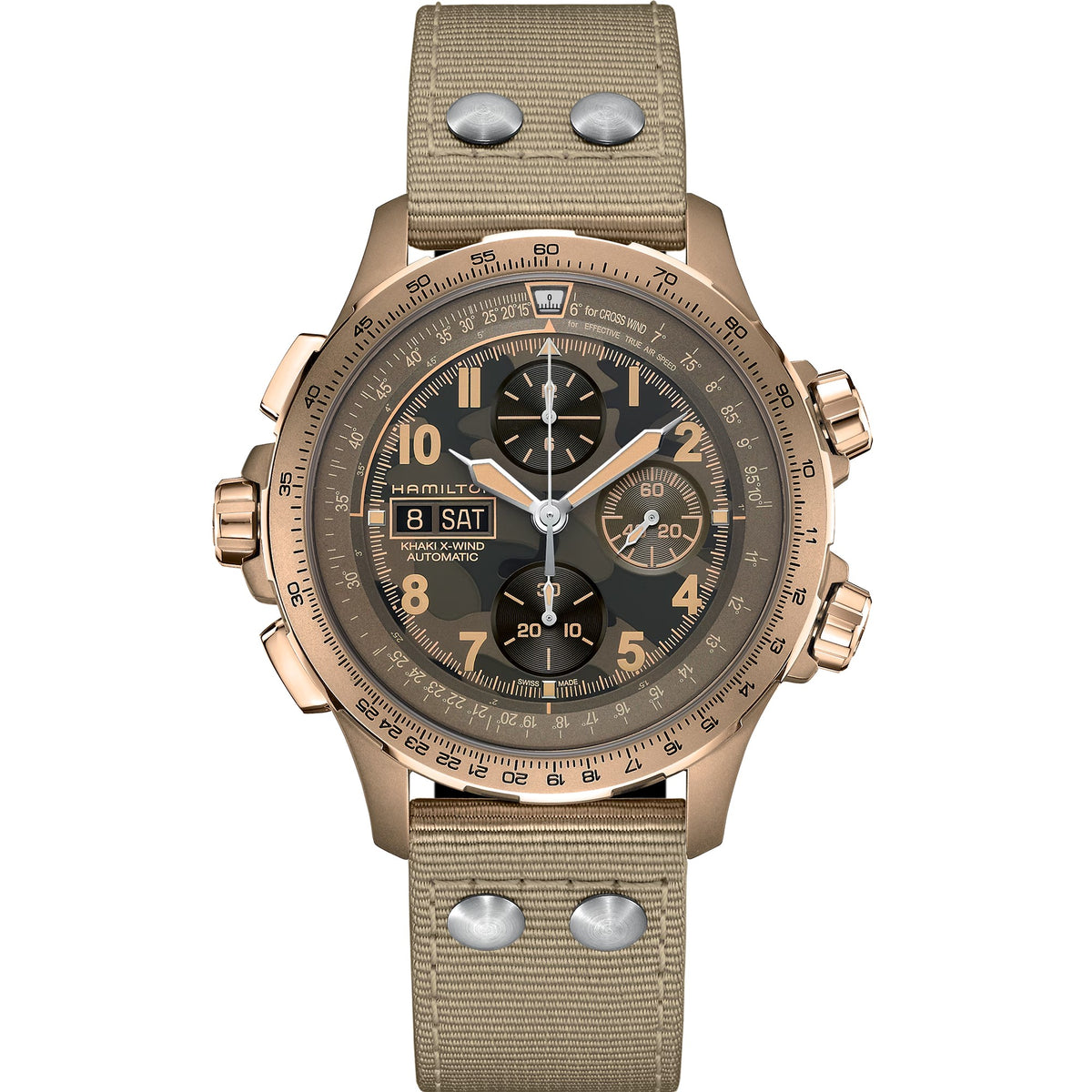 Hamilton Khaki Aviation X-Wind Auto Chrono Brown Dial H77916920