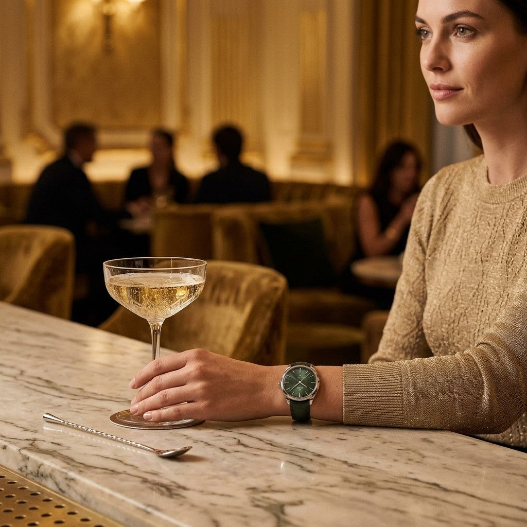 Omega Constellation Observatory 39.4 mm — O-megasteel on Alligator (140.13.39.21.10.001) — lifestyle