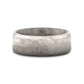 ASTRAIOS Flat Titanium Ring with Beveled Edges and Meteorite Pattern - 8mm