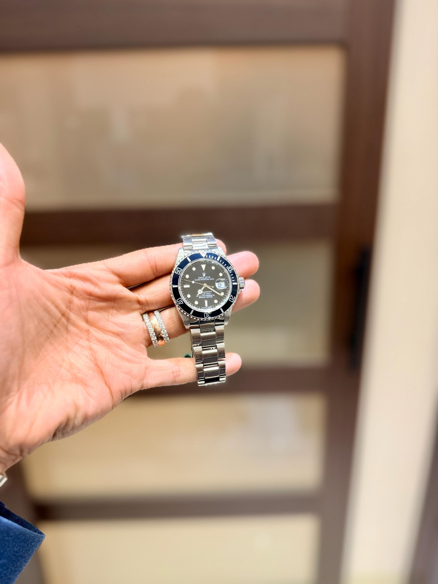 Rolex Vintage 16800 Submariner Stainless Steel Black Dail