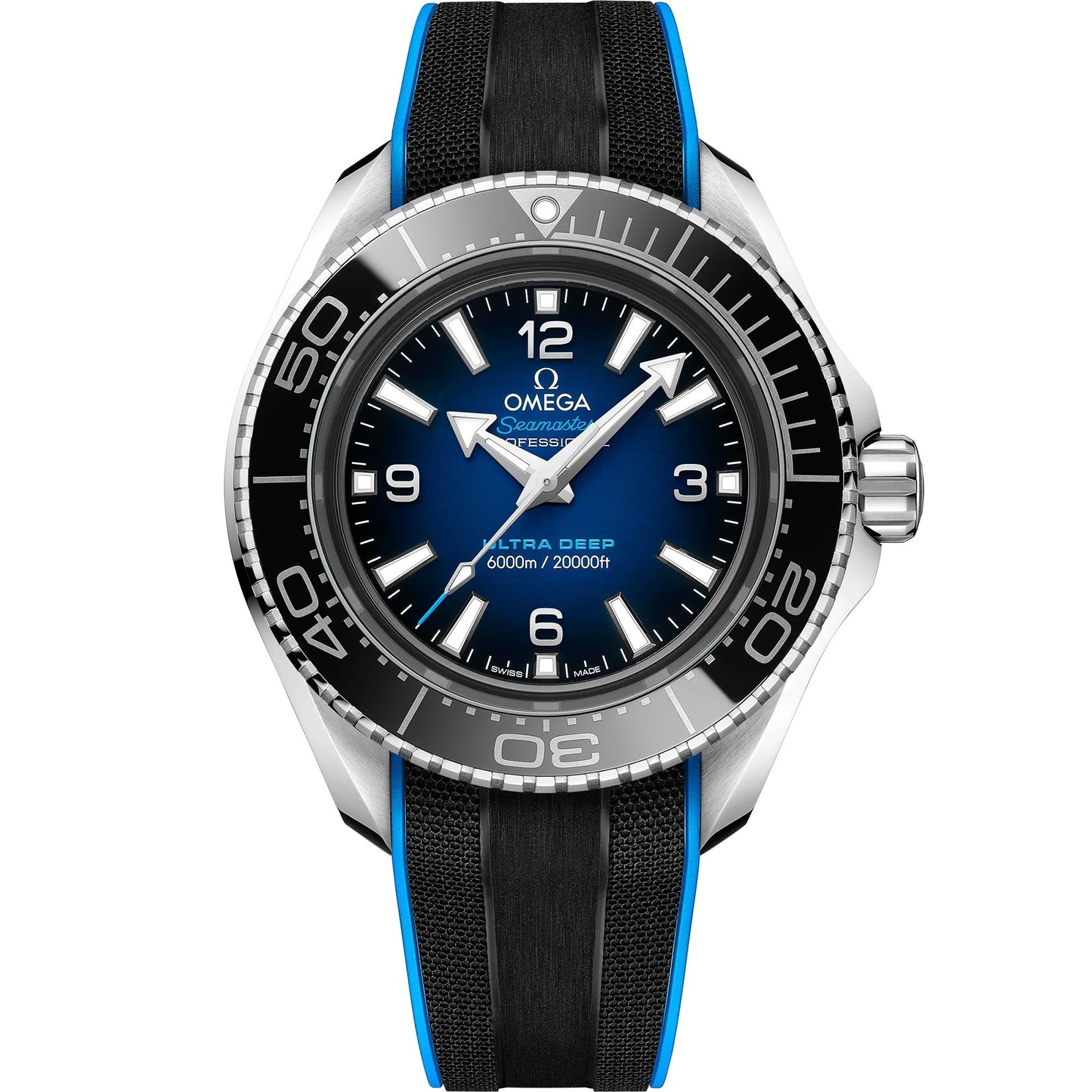 Omega Ultra Deep - Seamaster Planet Ocean 6000M 45.5 mm — O-megasteel on Rubber Strap - 215.32.46