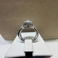 1 CTW Twist Halo Diamond Wedding Set | 14K White Gold, 0.31 CT Center