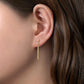 Gabriel & Co. 14K Yellow Gold Diamond and Spike Drop Earrings .04ctw