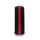 ZARIA Matte Black Men's Silicone Ring With Vibrant Red Colored Inlay - 8mm