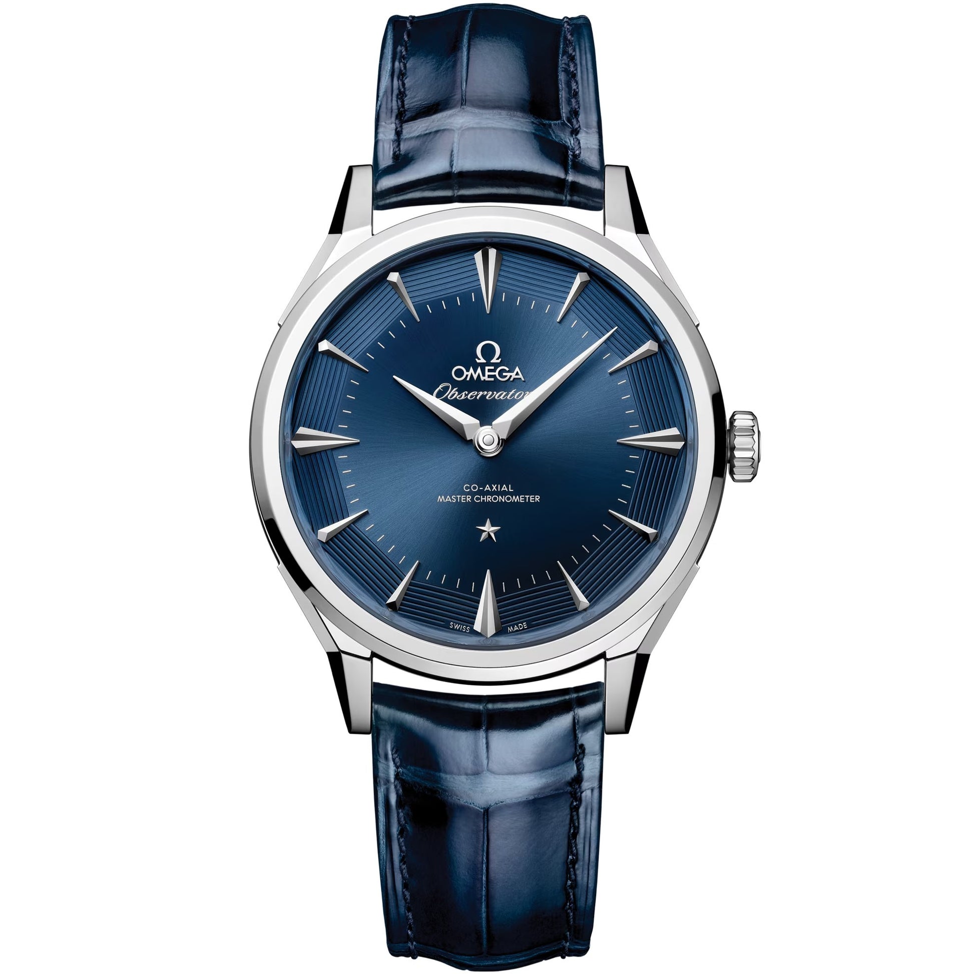 Omega Constellation Observatory 39.4 mm — O-megasteel on Alligator (140.13.39.21.03.001)