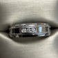 10k white gold milgrain 3-stone band 1/10ctw