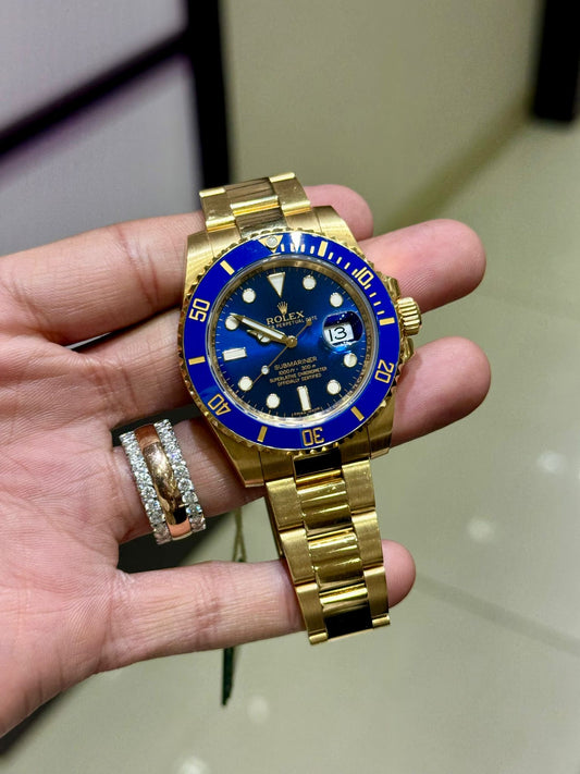 Rolex 116618LB 18k Submariner 40mm Blue Dial Ceramic