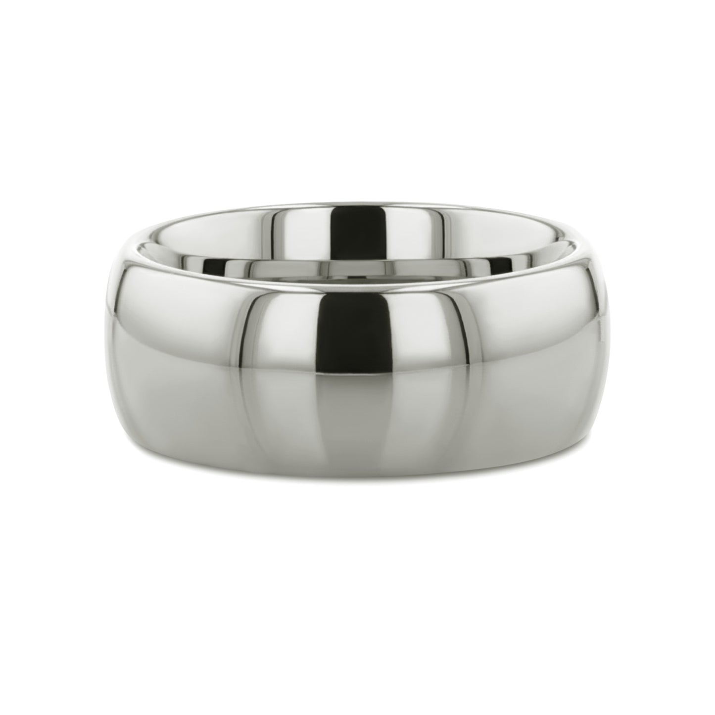 ARLINGTON Domed White Tungsten Ring - 2mm - 12mm - 6mm