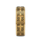 SUNBURST CROSS on Flat Gold Plated Tungsten Carbide Ring with Beveled Edges