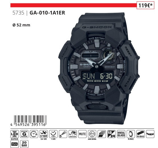Casio G-Shock GA-010-1A1