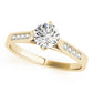 Single Row Channel Set Peg Head Engagement Ring