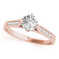 Single Row Channel Set Peg Head Engagement Ring