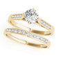 Single Row Channel Set Peg Head Engagement Ring