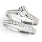 Single Row Channel Set Peg Head Engagement Ring