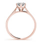 Single Row Channel Set Peg Head Engagement Ring