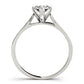 Single Row Channel Set Peg Head Engagement Ring
