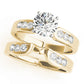 Single Row Channel Set Peg Head Engagement Ring