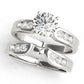 Single Row Channel Set Peg Head Engagement Ring