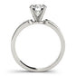 Single Row Channel Set Peg Head Engagement Ring