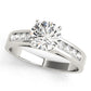 Single Row Channel Set Engagement Ring