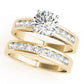Single Row Channel Set Engagement Ring