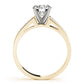 Single Row Channel Set Engagement Ring