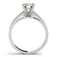 Single Row Channel Set Engagement Ring
