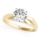 Solitaire Split Shank Engagement Ring