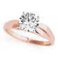 Solitaire Split Shank Engagement Ring