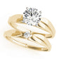 Solitaire Split Shank Engagement Ring