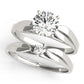 Solitaire Split Shank Engagement Ring