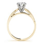 Solitaire Split Shank Engagement Ring