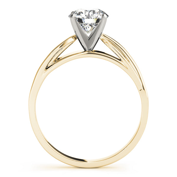 Solitaire Split Shank Engagement Ring