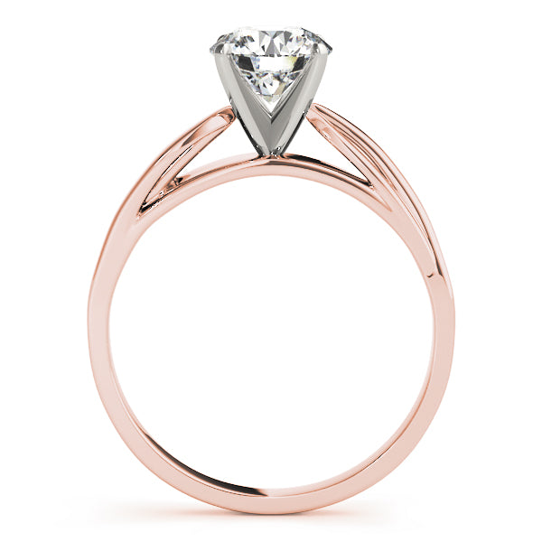 Solitaire Split Shank Engagement Ring