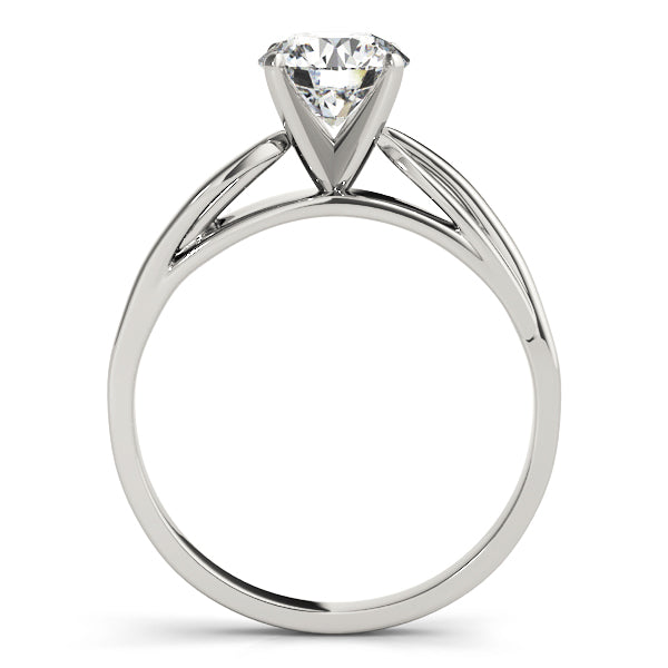 Solitaire Split Shank Engagement Ring