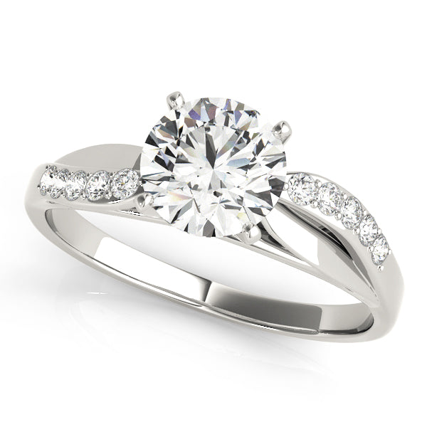 Bypass Peg Head Engagement Ring