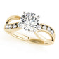 Channel Set Bypass Peg Head Engagement Ring